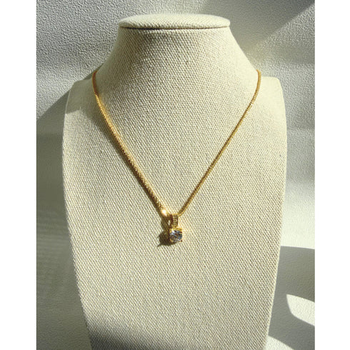 Square Zirconia Pendant Necklace – Trendy, Fashionable & Radiant